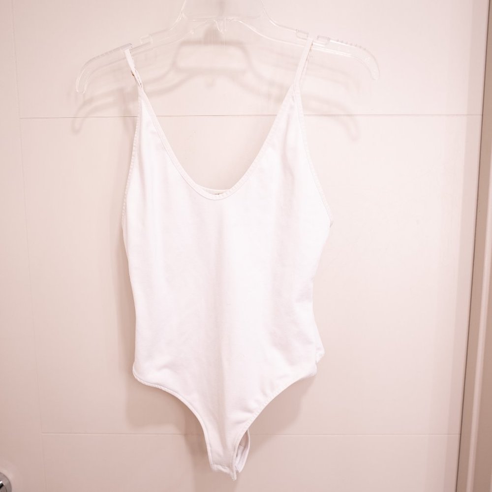 Free People White Thong Body Suit